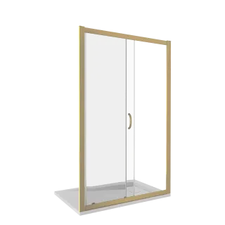Душевое ограждение Good Door JAZZE WTW-140-B-BR бронза