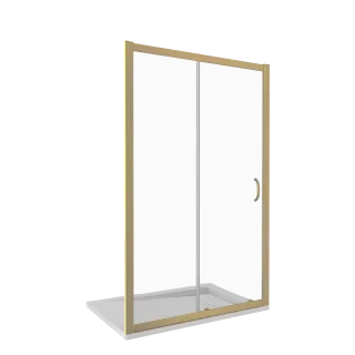 Душевое ограждение Good Door JAZZE WTW-140-B-BR бронза