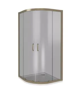 Душевое ограждение Good Door JAZZE R-100-B-BR бронза
