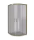 Душевое ограждение Good Door JAZZE R-100-B-BR бронза
