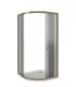 Душевое ограждение Good Door JAZZE R-100-B-BR бронза