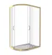 Душевое ограждение Good Door Jazz R-120-C-G 120*80 профиль золото, стекло прозрачное