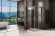 Душевое ограждение Good Door Jazz CR-80-C-G 80*80 профиль золото, стекло прозрачное