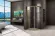 Душевое ограждение Good Door Jazz R-90-C-G 90*90 профиль золото, стекло прозрачное