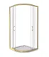 Душевое ограждение Good Door Jazz R-90-C-G 90*90 профиль золото, стекло прозрачное
