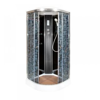 Душевая кабина Deto BМ1590 с электрикой BLACK 90х90х220 см Душевая кабина Deto BМ1590 с электрикой BLACK 90х90х220 см