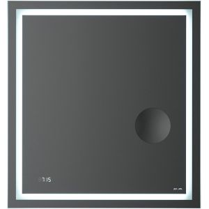 Зеркало Am.Pm Gem M91AMOX0653WG с LED-подсветкой и часами  65 см