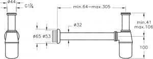 Сифон для раковины VitrA Syphon A45122