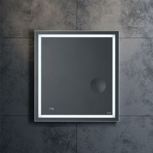 Зеркало Am.Pm Gem M91AMOX0653WG с LED-подсветкой и часами  65 см