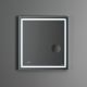 Зеркало Am.Pm Gem M91AMOX0653WG с LED-подсветкой и часами  65 см