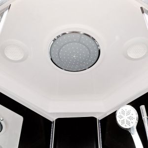 Душевая кабина Deto BМ1510 с электрикой BLACK 100х100х220 см