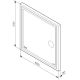 Зеркало Am.Pm Gem M91AMOX0653WG с LED-подсветкой и часами  65 см