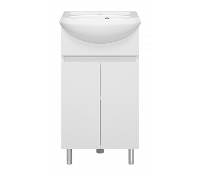 Напольная тумба под раковину Misty Амур Э-Аму01045-021Эл 43.6 см белый