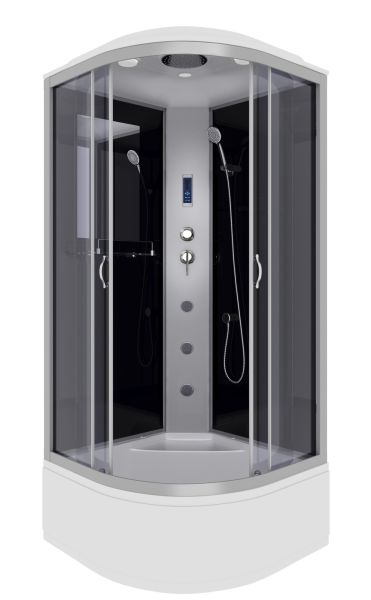 Душевая кабина Niagara NG-2507-14F с гидромассажем 80x80см серебро/тонированное