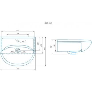 УМЫВАЛЬНИК RUNO мебельный Rosa Уют 55 (00000000153) УМЫВАЛЬНИК RUNO мебельный Rosa Уют 55 (00000000153)