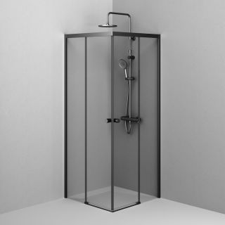 Душевой уголок Am.Pm X-joy W94G-403-8080-BТ1К 80x80 см без поддона чёрный матовый Душевой уголок Am.Pm X-joy W94G-403-8080-BТ1К 80x80 см без поддона чёрный матовый