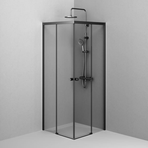 Душевой уголок Am.Pm X-joy W94G-403-8080-BТ1К 80x80 см без поддона чёрный матовый
