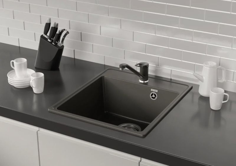 Кухонная мойка Ulgran Quartz Forte 425-04 платина