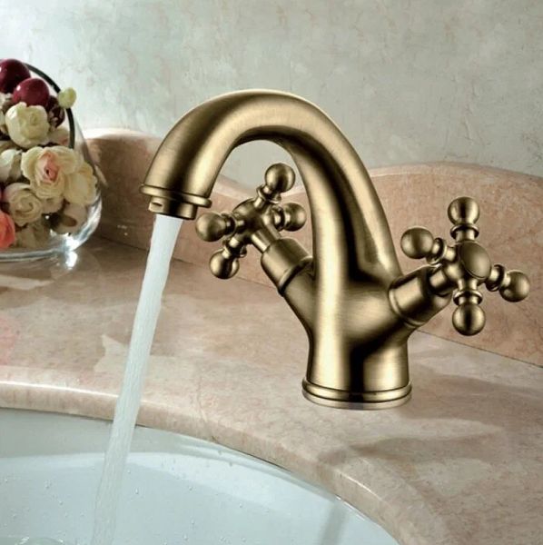 Смеситель для раковины Gappo G1089-4 бронза