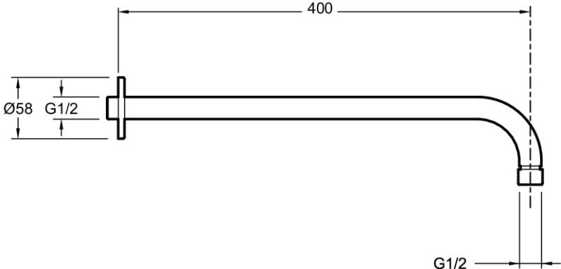 Держатель для душа Jacob Delafon E10039-CP 40 см Держатель для душа Jacob Delafon E10039-CP 40 см