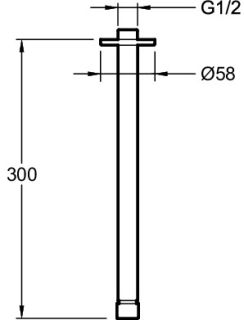 Держатель для душа Jacob Delafon EO E10043-CP 30 см