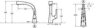 Смеситель для кухни Jacob Delafon ELATE E13963-CP Смеситель для кухни Jacob Delafon ELATE E13963-CP