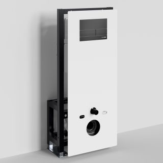 Система инсталляции для унитазов WasserKRAFT Glan 66TLT.010.ME.WH.MB04 с кнопкой смыва
