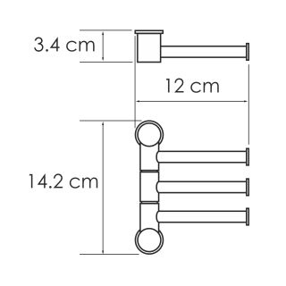 Полотенцедержатель WasserKRAFT K-1053PG золото