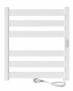 Полотенцесушитель электрический Indigo Oktava Slim 5 LСLOKS5E60-50WMRt 60x50 см белый матовый