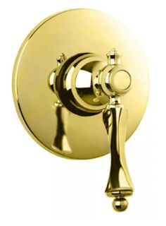 Встраиваемый однорычажный смеситель для душа, золото Cezares MARGOT-DIM-03/24-M