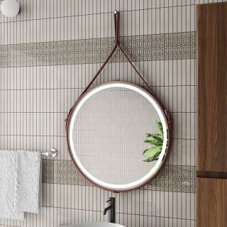 Зеркало с подсветкой Art&Max Milan 65см коричневый AM-Mil-650-DS-F-Brown Зеркало с подсветкой Art&Max Milan 65см коричневый AM-Mil-650-DS-F-Brown