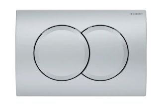 Кнопка смыва Geberit Delta 01 115.107.46.1 для двойного смыва хром матовый