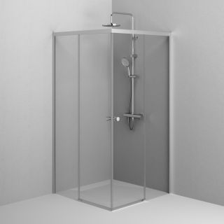 Душевой уголок Am.Pm X-joy W94G-403-100100-MТ1К 100x100 см без поддона хром матовый Душевой уголок Am.Pm X-joy W94G-403-100100-MТ1К 100x100 см без поддона хром матовый