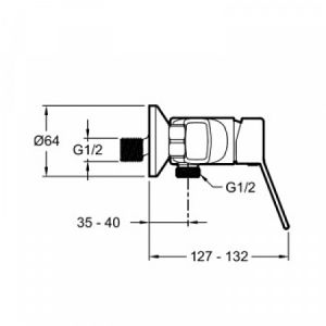 Смеситель для душа Jacob Delafon EO  E24159RU-CP