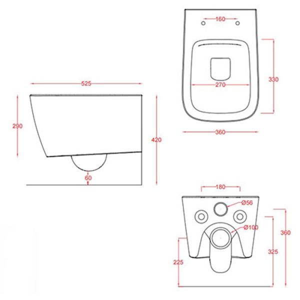 Унитаз Artceram A16  ASV003 38 00 avio Унитаз Artceram A16  ASV003 38 00 avio