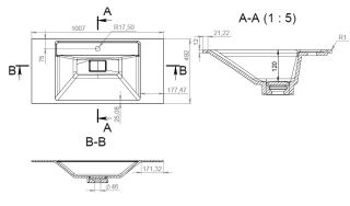 Раковина Am.pm INSPIRE 2.0 M50AWPC1001WG 100 см Раковина Am.pm INSPIRE 2.0 M50AWPC1001WG 100 см
