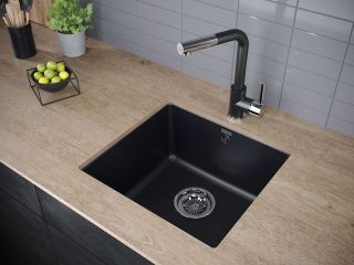 Смеситель для кухни Paulmark Kassel Ka214311-418 чёрный металлик Смеситель для кухни Paulmark Kassel Ka214311-418 чёрный металлик