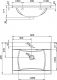 Тумба с раковиной 60 см Ravak SD Classic II 70508020,X000000902, белый