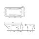 Чугунная ванна 180 x 85  Jacob Delafon REPOS E2903-00