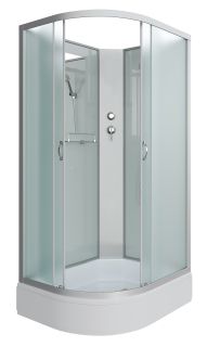 Душевая кабина Niagara NG-33194-14RBK 110x90см серебро/матовое