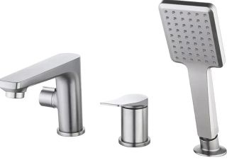 Смеситель на борт ванны Lemark Bronx LM3745GM графит Смеситель на борт ванны Lemark Bronx LM3745GM графит