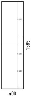 Шкаф Corozo Гольф 40см сонома SD-00000389 Шкаф Corozo Гольф 40см сонома SD-00000389