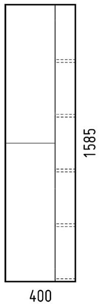Шкаф Corozo Гольф 40см сонома SD-00000389