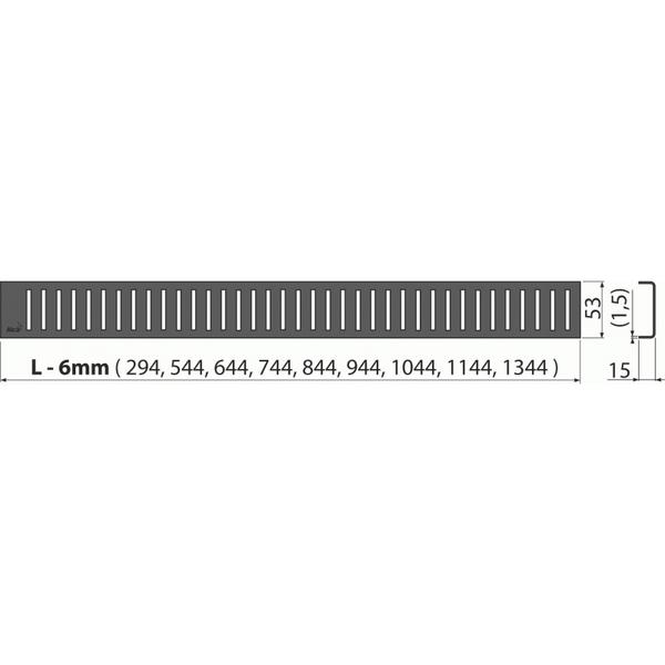 Решетка для душевого лотка AlcaPlast PURE-950BLACK
