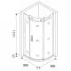 Душевой уголок Good Door Altair R-90-C-CH стекло прозрачное Душевой уголок Good Door Altair R-90-C-CH стекло прозрачное