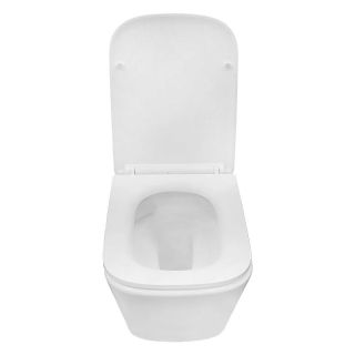 Унитаз подвесной Azario Armonia AZ-2403 безободковый торнадо белый