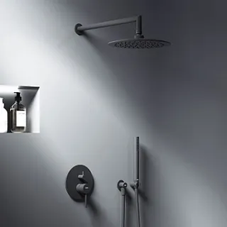 Встраиваемая душевая система Damixa Scandinavian Pure 936520300 со смесителем черный Встраиваемая душевая система Damixa Scandinavian Pure 936520300 со смесителем черный