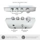Термостатический смеситель для ванны и душа WasserKRAFT Mindel 8599 T белый