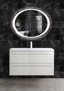 Подвесная тумба под раковину Art&Max Platino 90см белый матовый AM-Platino-900-2C-SO-BM-Cer