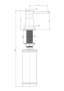 Дозатор Paulmark Brevit D005-GM воронёная сталь
